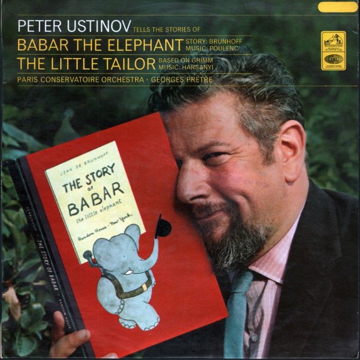 Peter Ustinov Tells the Stories of Babar the Elephant and the Little Tailor cover