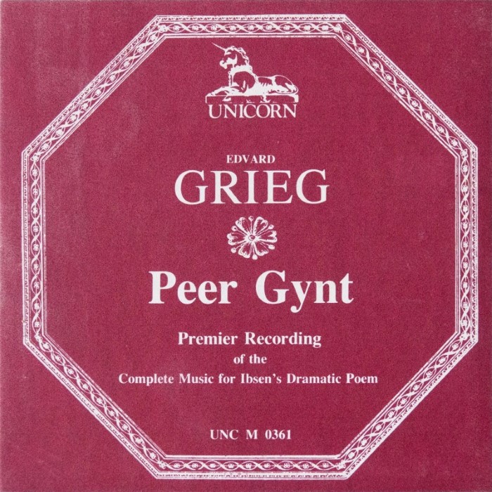 Peer Gynt: Incidental Music (London Symphony Orchestra feat. conductor: Per Dreier) cover
