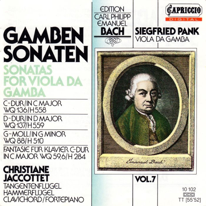 Gamben Sonaten (feat. viola da gamba: Siegfried Pank) cover
