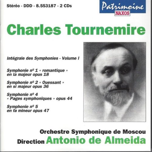 Intégrale des symphonies, volume I: Symphonie n° 1 "romantique" en la majeur, op. 18 / Symphonie n° 2 "Ouessant" en si majeur, op. 36 / Symphonie n° 4 "Pages symphoniques", op. 44 / Symphonie n° 5 en fa mineur, op. 47 album thumb
