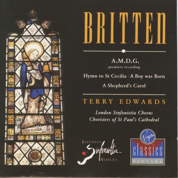 A.M.D.G. / Hymn to St Cecilia / A Boy Was Born / A Shepherd's Carol cover