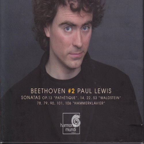 Piano Sonatas, Volume 2: Op. 13 "Pathétique", 14, 22, 53 "Waldstein", 78, 79, 90, 101, 106 "Hammerklavier" (Paul Lewis) album thumb