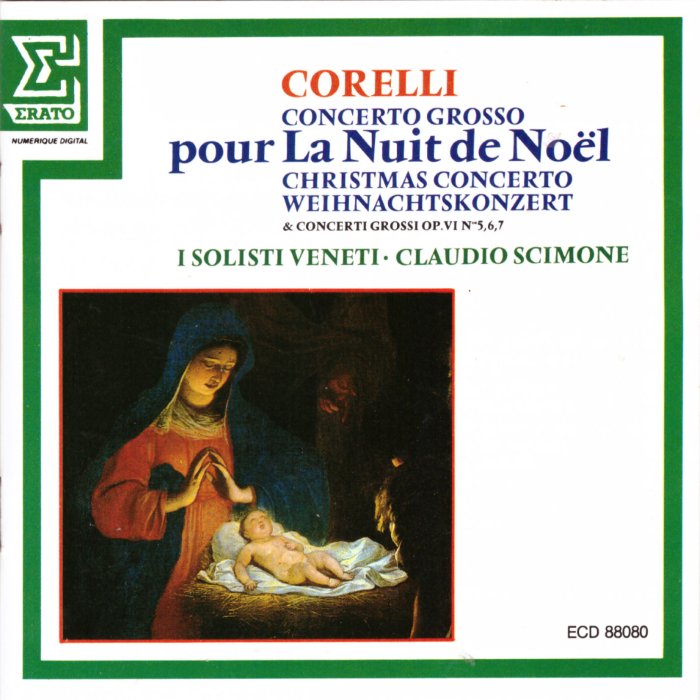 Concerto Grosso pour La Nuit de Noel Op. 4 No. 8 & Op. 4 No. 7, No. 5, No. 6 cover