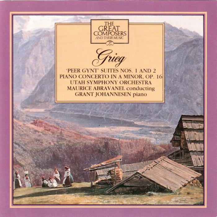 Piano Concerto / Peer Gynt Suites Nos. 1, 2 (Utah Symphony Orchestra feat. conductor: Maurice Abravanel) cover