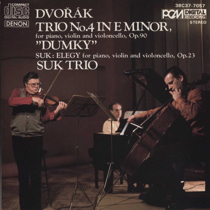 Dvořák: Trio no. 4 in E minor "Dumky" / Suk: Elegy cover