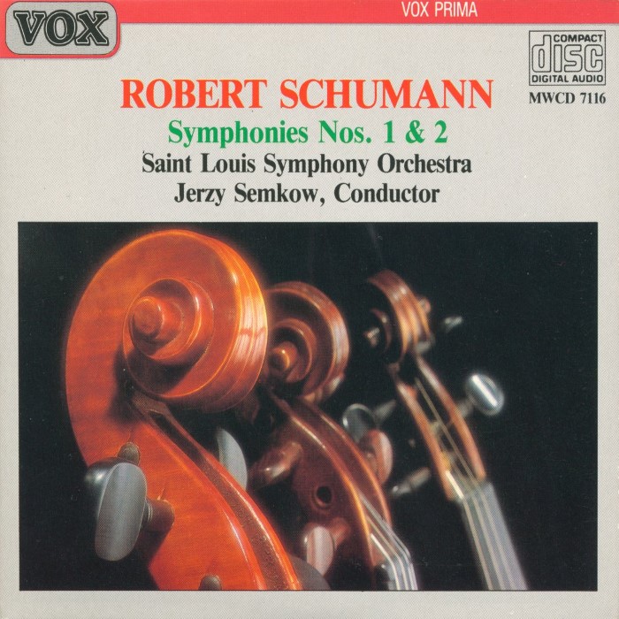 Symphonies Nos. 1 & 2 (Saint Louis Symphony Orchestra feat. conductor: Jerzy Semkow Simon) cover
