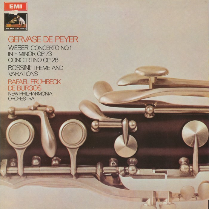 Weber: Clarinet Concerto No. 1 / Weber: Concertino / Rossini: Theme and Variations cover