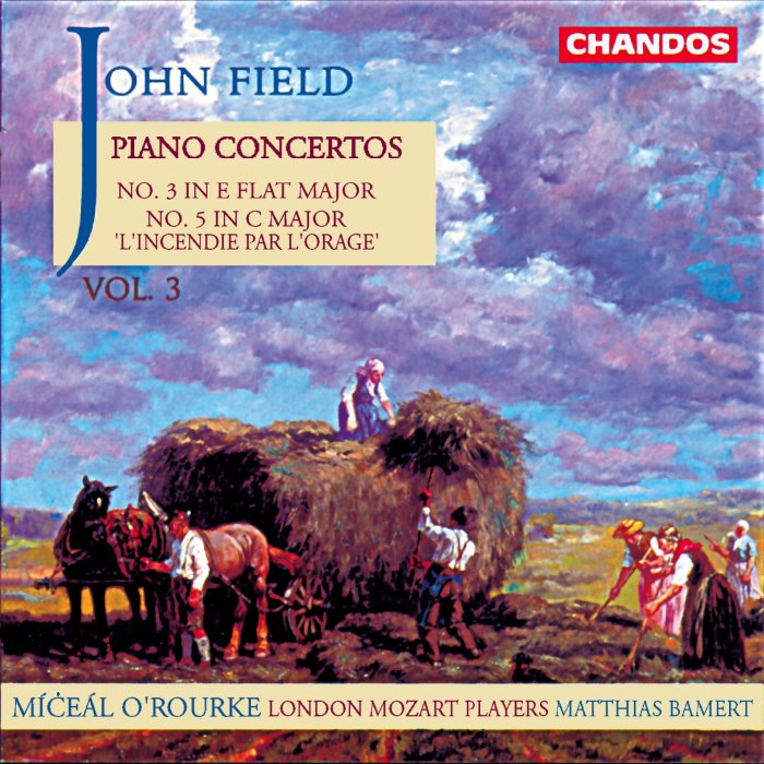 Piano Concertos No. 3" E Flat Major, No. 5 in C Major (Micael O'Rourke, London Mozart Players Cond: Matthias Bamert) cover