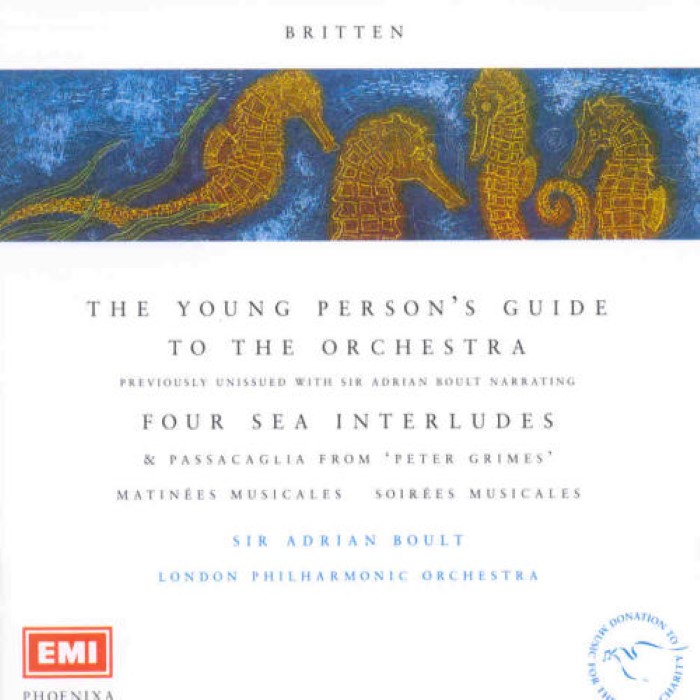 The Young Person's Guide to the Orchestra (London Philharmonic Orchestra, Sir Adrian Boult) cover