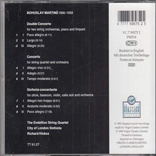 Double Concerto / Sinfonia concertante / Concerto for String Quartet and Orchestra album thumb