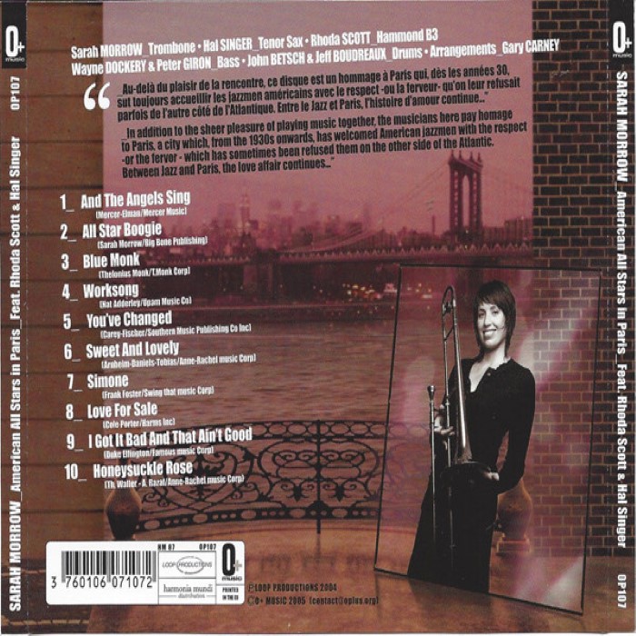 Sarah Morrow & The American All Stars In Paris