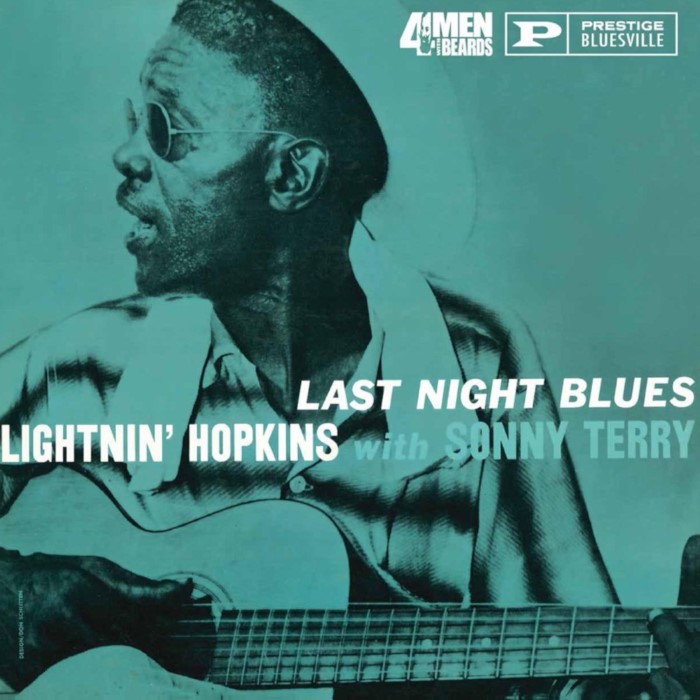 Lightnin' Hopkins - Last Night Blues Vinyl Cover