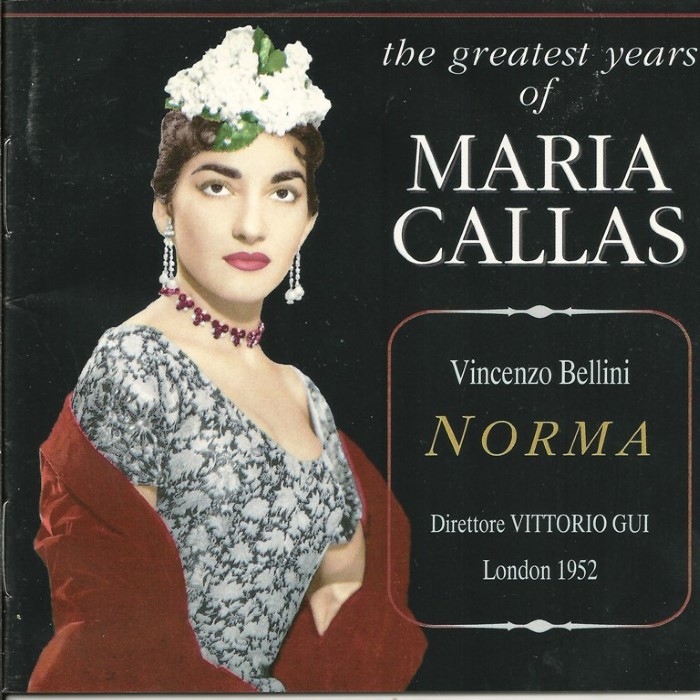 Norma (Orchestra and Chorus of the Royal Opera House Covent Garden, feat. conductor: Vittorio Gui, singers: Callas, Stignani, Sutherland, Picci) cover