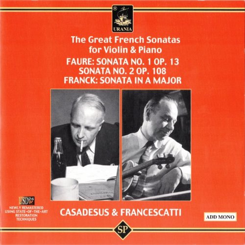 Fauré: Sonata no. 1, op. 13 / Sonata no. 2, op. 108 / Franck: Sonata in A major album thumb