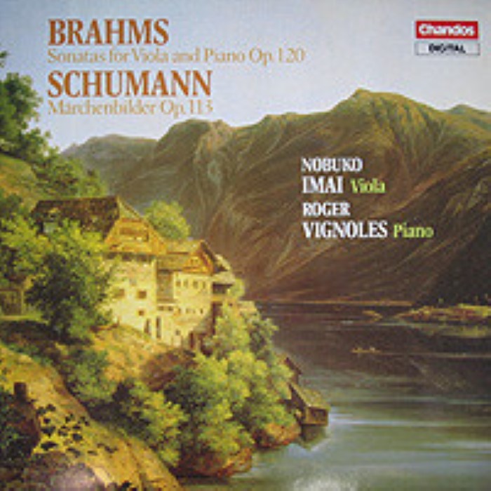 Brahms: Sonatas for Viola and Piano / Schumann: Märchenbilder (viola: Nobuko Imai, piano: Roger Vignoles) cover