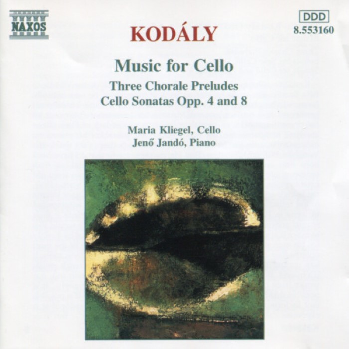 Music for Cello: Three Chorale Preludes / Cello Sonatas opp. 4 and 8