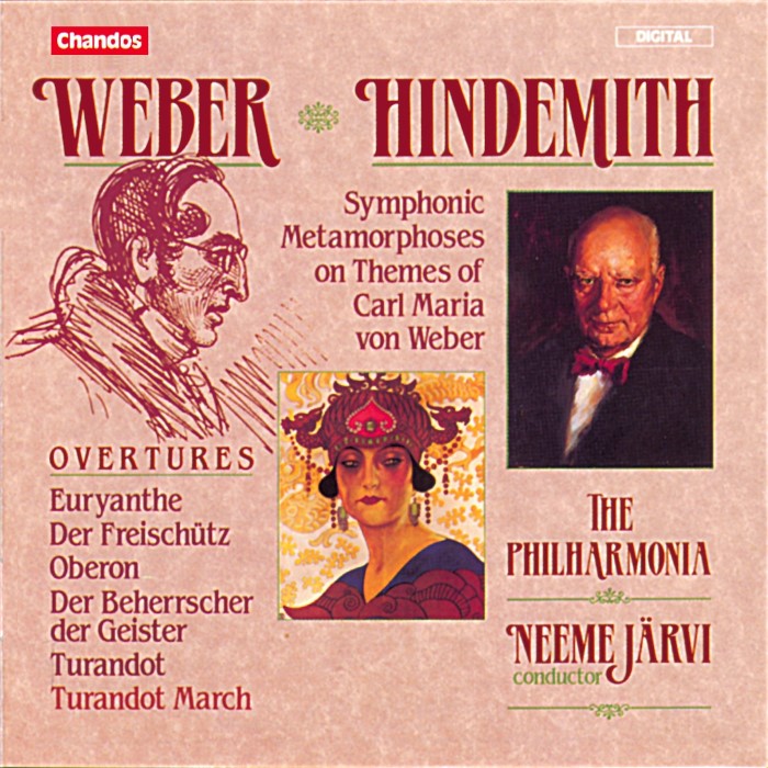 Weber: Overtures / Hindemith: Symphonic Metamorphoses on Themes of Carl Maria von Weber cover