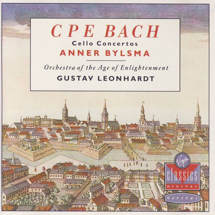 Cello Concertos (Orchestra of the Age of Enlightenment feat. conductor: Gustav Leonhardt, cello: Anner Bylsma cover