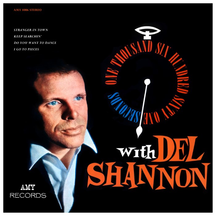 One Thousand Six-Hundred Sixty-One Seconds of Del Shannon cover