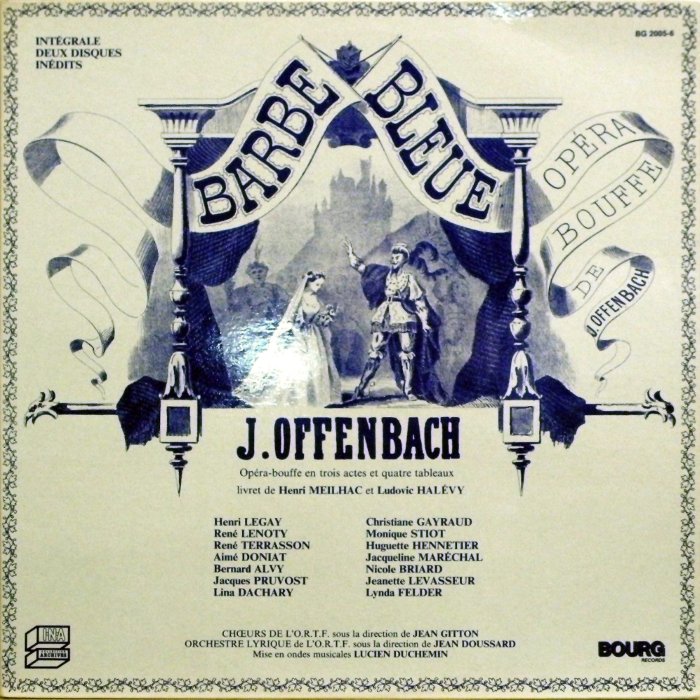 Barbe-Bleue (cond. Jean Doussard) cover