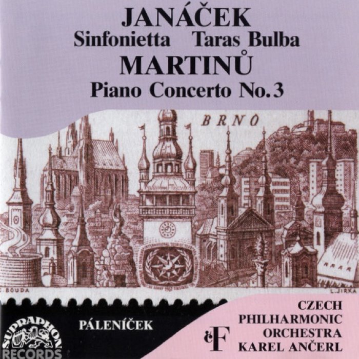 Janáček: Sinfonietta, Taras Bulba / Martinů: Piano Concerto No.3 cover
