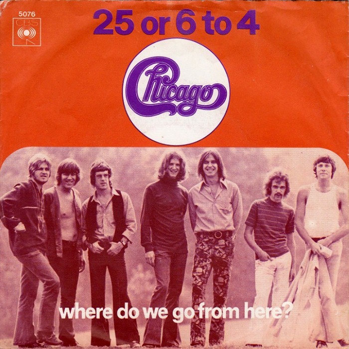 25 or 6 to 4 / Where Do We Go From Here cover