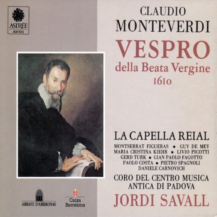Vespro della Beata Vergine 1610 cover
