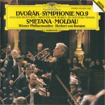 Antonín Dvořák: Symphonie No. 9 / Bedřich Smetana: Moldau (Wiener Philharmoniker feat. conductor: Herbert von Karajan) album thumb