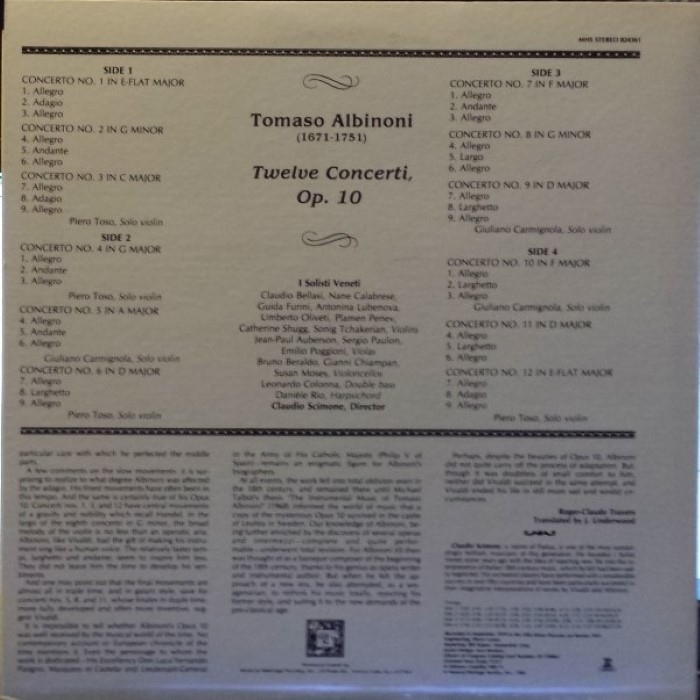 12 Concertos, op. 10 cover