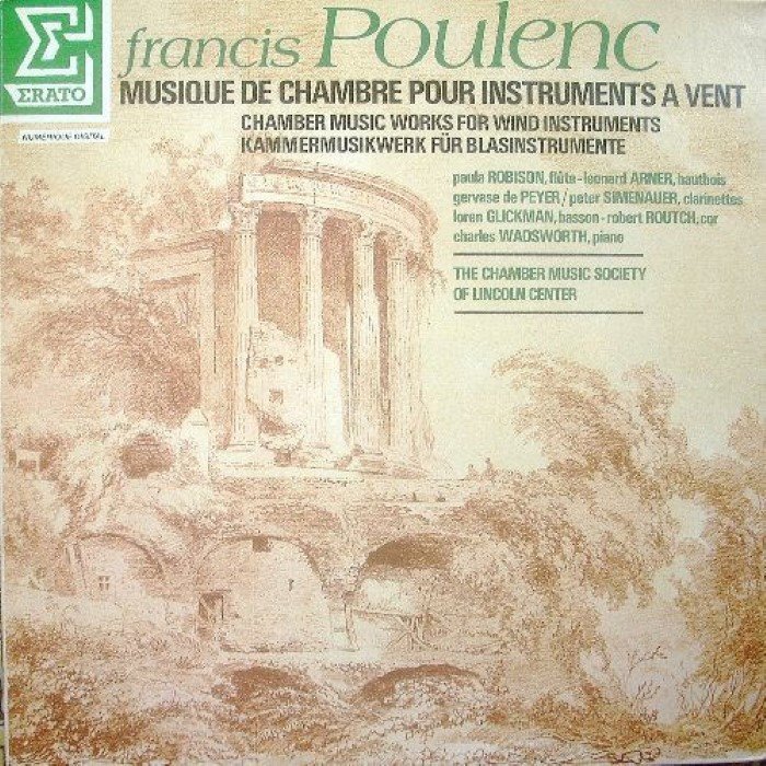 Musique de chambre pour instruments a vent cover