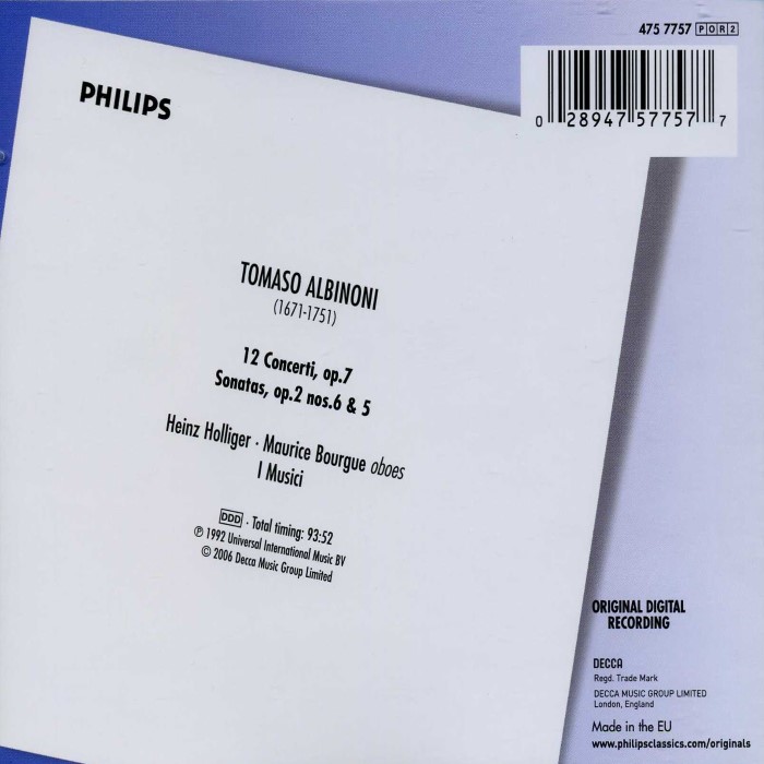 12 Concerti, Op. 7 (I Musici) cover