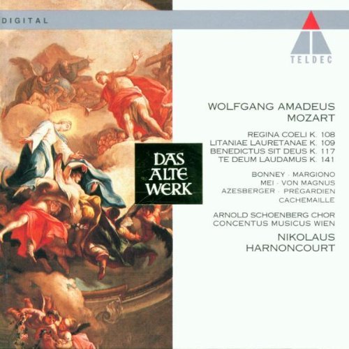 Regina coeli, K. 108 / Litaniae lauretanae, K. 109 / Benedictus sit deus, K. 117 / Te deum laudamus, K. 141 album thumb