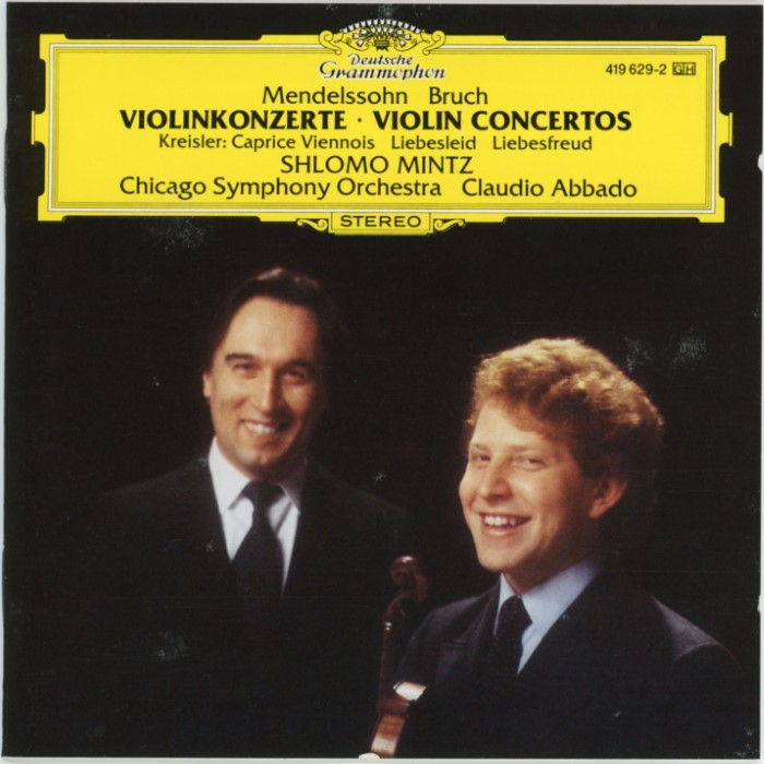 Mendelssohn, Bruch: Violinkonzerte / Kreisler: Caprice Viennois, Liebesleid, Liebesfreud cover