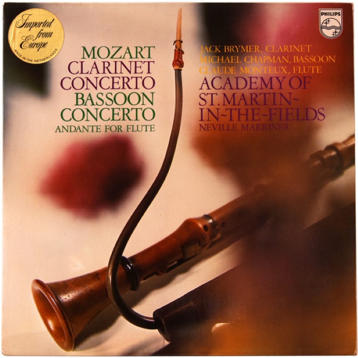 Clarinet Concerto / Bassoon Concerto / Andante for Flute