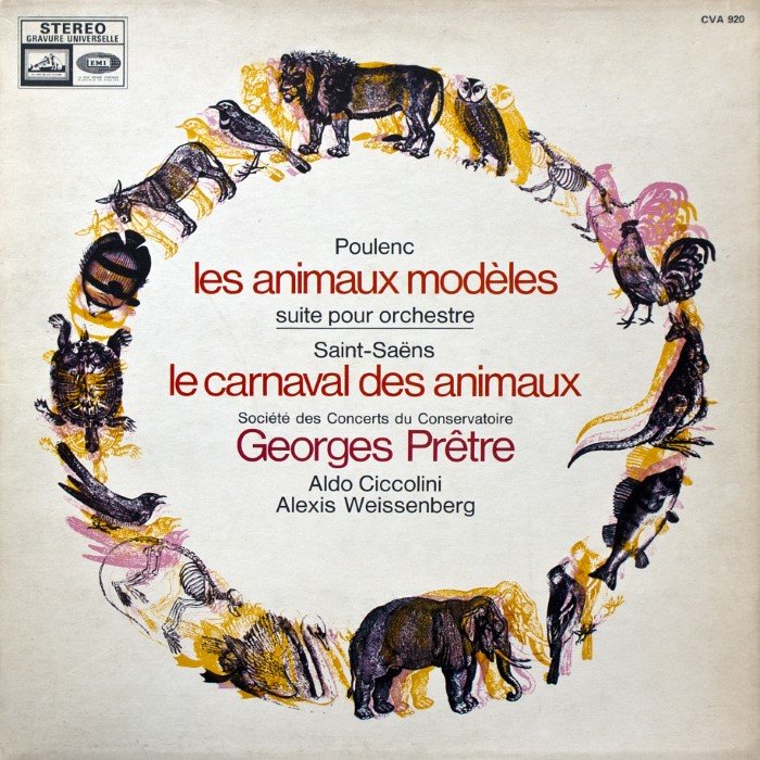 Poulenc: Les Animaux modèles / Saint-Saëns: Le Carnaval des animaux cover