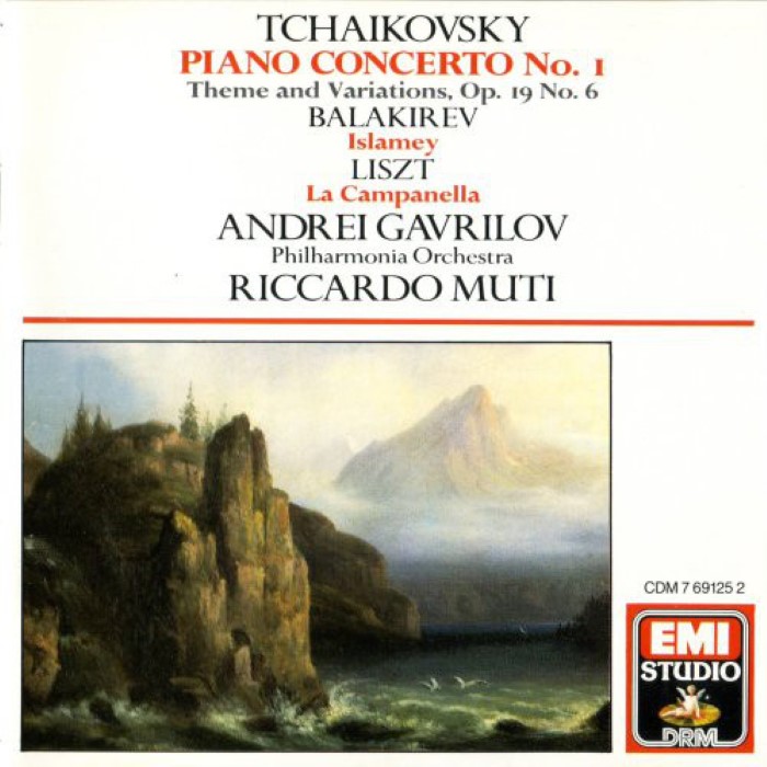 Tchaikovsky: Piano Concerto no. 1 / Theme and Variations, op. 19 no. 6 / Balakirev: Islamey / Liszt: La Campanella cover