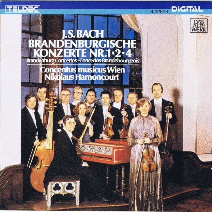 Brandenburg Concertos nos. 1, 2 & 4 cover