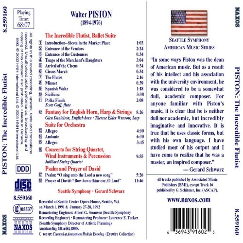 The Incredible Flutist, Ballet Suite album thumb